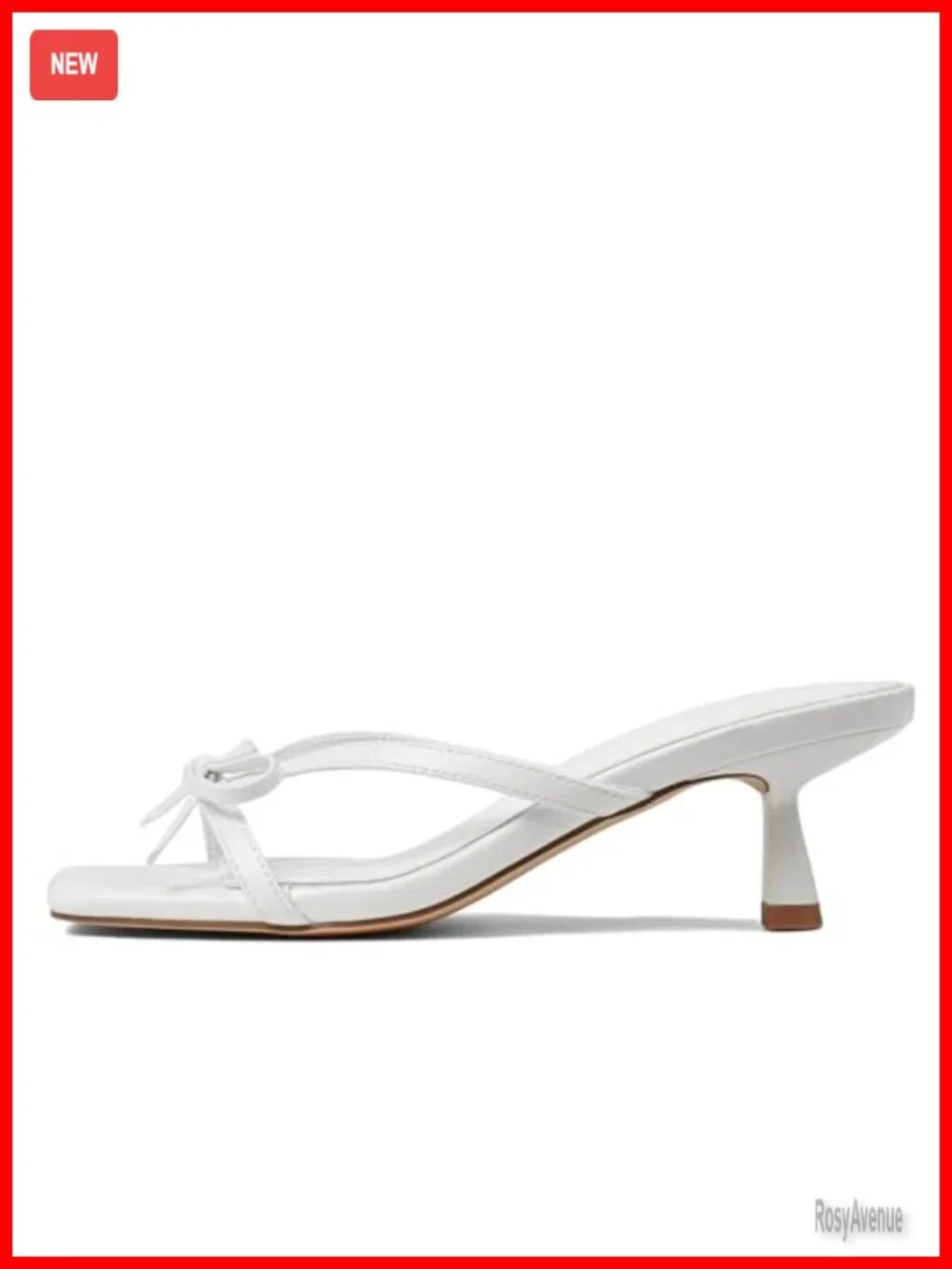 Kitten Heels Sandals Square Open Toe Slip On Mule Comfortable Dress Shoes Party